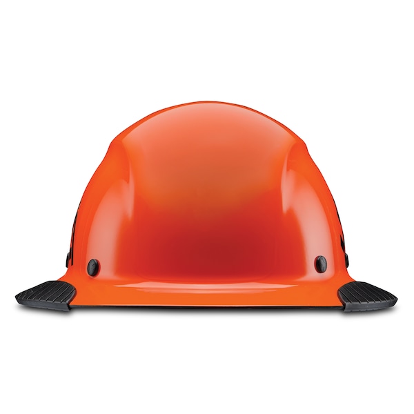 Dax Hard Hats Hard Hat Carbon Fiber Full Brim 50-50 (Orange/Black) - HDF50C-19OC