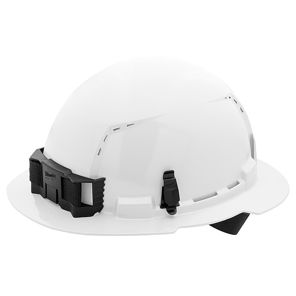 Milwaukee Tool BOLT White Full Brim Vented Hard Hat w/4pt Ratcheting Suspension - Type 1, Class C - 48-73-1201