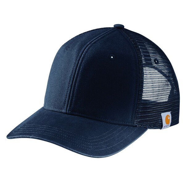 Carhartt Men's AH5298 Canvas Mesh Back Cap OS Hats Unassigned Navy - AH5298-M / 105298-I26OS