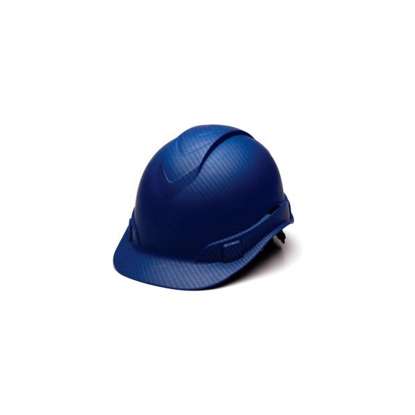 Pyramex Ridgeline Cap Style Hard Hat, Matte Blue Pattern, 4-Point Ratchet Suspension - HP44122