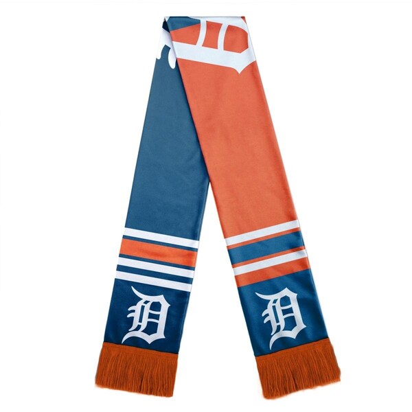 Forever Collectibles Detroit Tigers Scarf Colorblock Big Logo Design - 9141896835