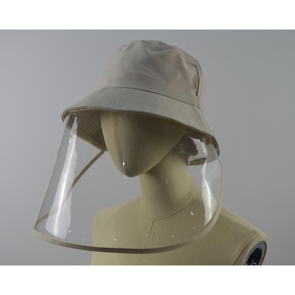 Ore International Bucket Unisex Hat Face Shield Cream - HAT904