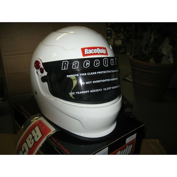 Racequip 276115 Pro20 SA2020 Full Face Helmet, White - Large - RQP-276115
