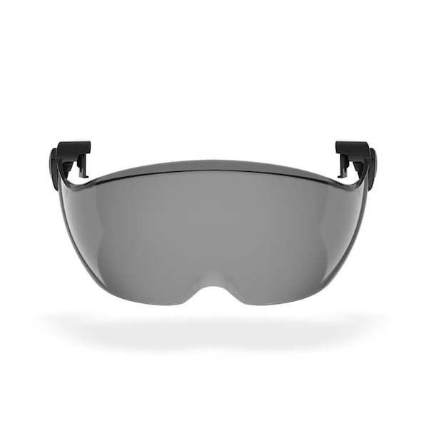 Defender Safety H2-EH Safety Helmet w/ Tinted Visor - Type 2 Class E, ANSI Z89 and EN12492 rated, Battleship Grey - H2-EH-08DV