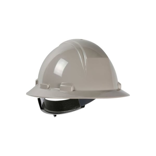 Pip Kilimanjaro Type II Full Brim Hard Hat HDPE Shell, 4-Pt Textile Suspension, Ratchet Adjustment, Gray - 280-HP642R-09