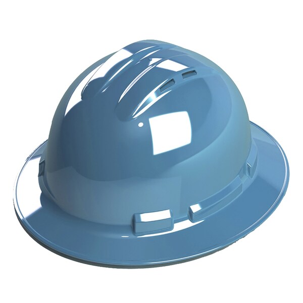 Cordova Pinlock, 4-Point, Vented, Duo Safety, Hard Hat, Full Brim, Blue - H34R5V