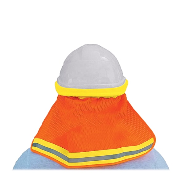 Sitepro Neck Shade for Hard Hats, Safety Flo-Orange - 23-SNC5600