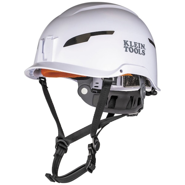 Klein Tools Safety Helmet, Shell: PC/ABS and EPS, Suspension: PC/ABS and HDPE, White - 60564