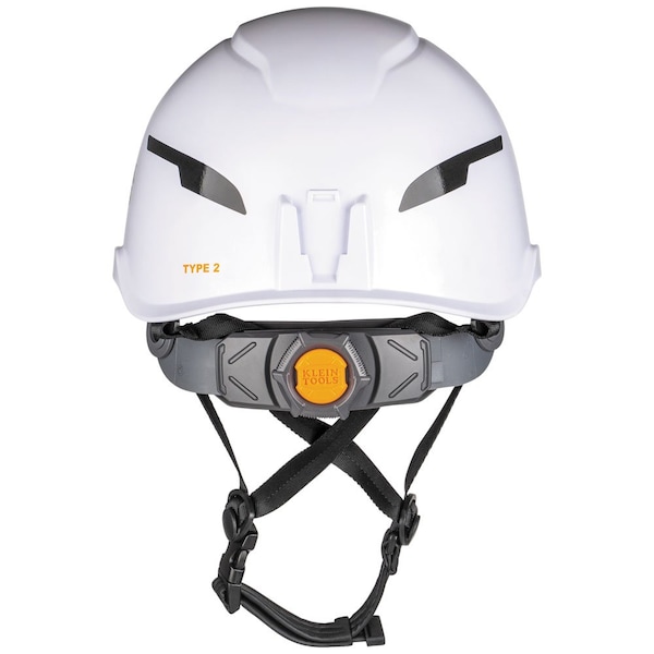 Klein Tools Safety Helmet, Shell: PC/ABS and EPS, Suspension: PC/ABS and HDPE, White - 60564