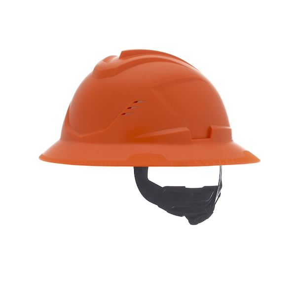 Msa Safety V-Gard C1 Full Brim, Vented, Fas-Trac III, Type 1, Class C, Orange - 10215834
