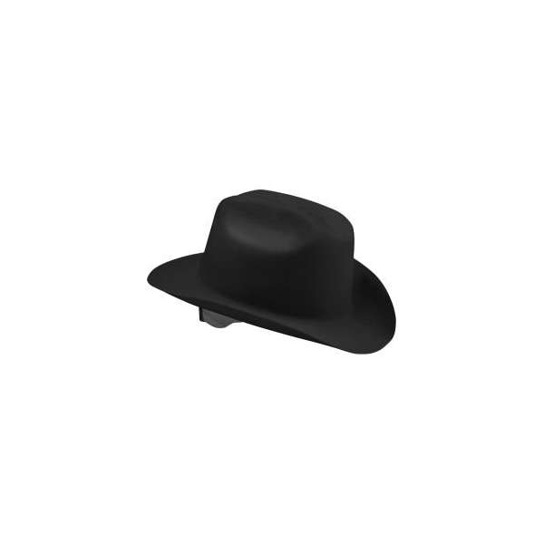 Sellstrom Manufacturing Jackson Safety Western Outlaw Safety Hard Hat, 4-Point Ratchet Suspension, HDPE, Black, 4/Case - 17330