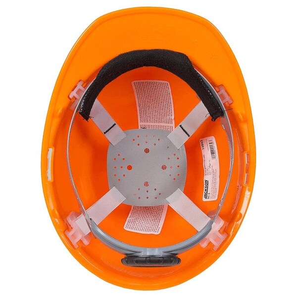 Jackson Safety Hard Hat, SC-6, High-Density Polyethylene (HDPE), 4 Point 370 Speed Dial™ Ratcheting Headgear - 14843