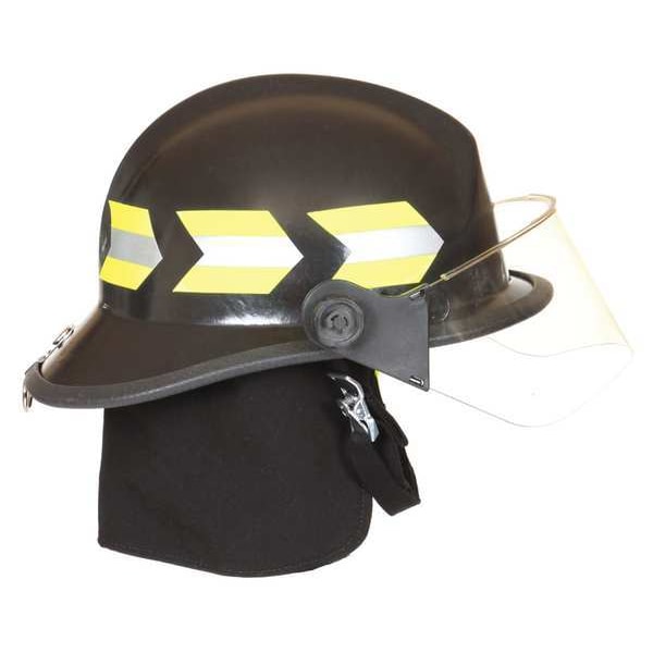 Fire-Dex Fire Helmet, Fiberglass, Yes, White, Fits Hat Size 6-1/2 to 9 , Modern - 911H931