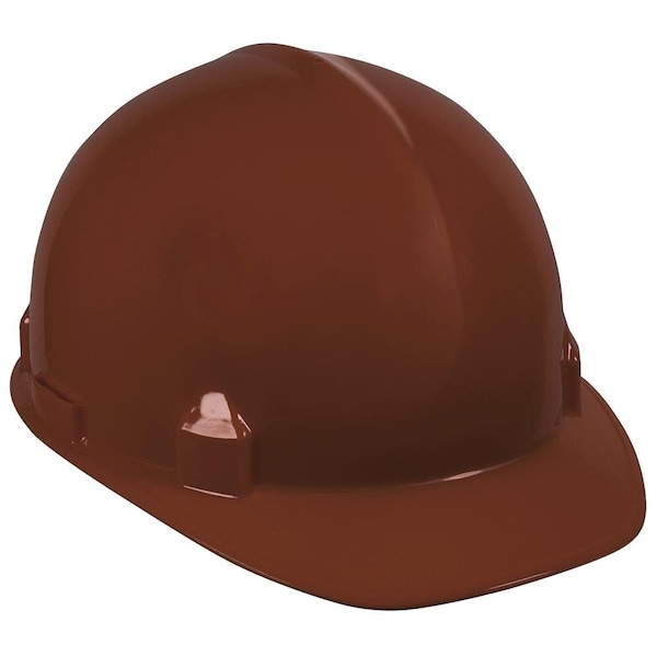 Jackson Safety Hard Hat, High-Density Polyethylene (HDPE), 370 Speed Dial™ Ratcheting Headgear, Brown - 14836