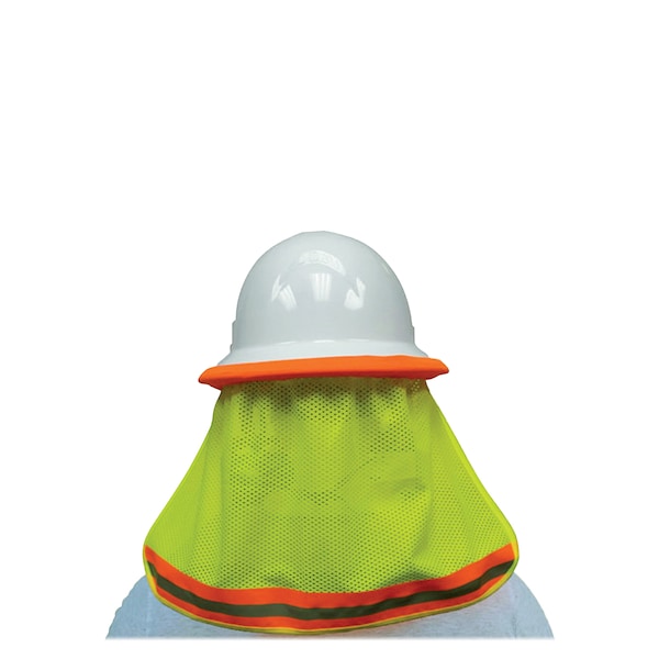 Sitepro Neck Shade for Hard Hats, Safety Flo-Lime - 23-SNC5500