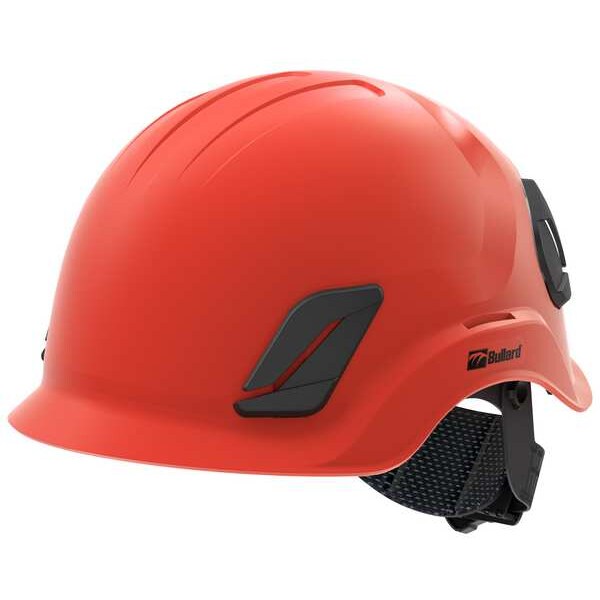 Bullard Climbing Helmet, CEN10, ABS, Polycarbonate, 4 Point Ratchet, Type 1, Class E, Red - C10NRDAMR