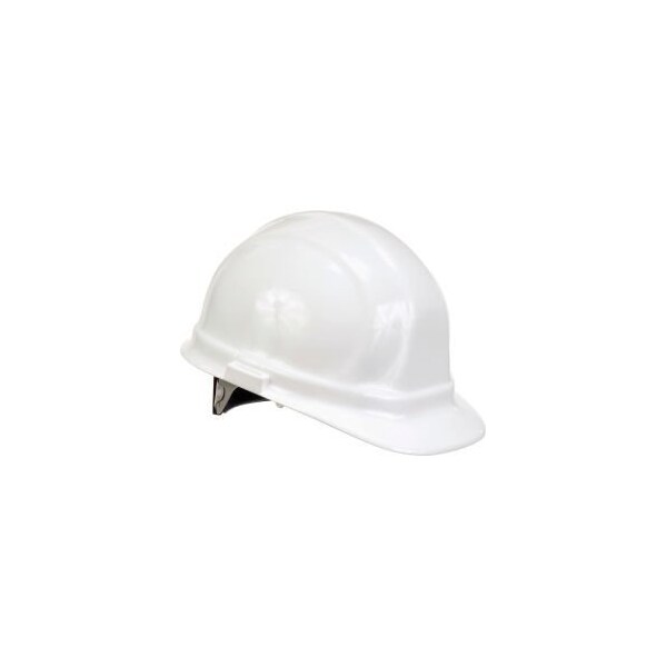 Erb Safety ERB 19951 Omega II Hard Hat, 6-Point Ratchet Suspension, White - 19951