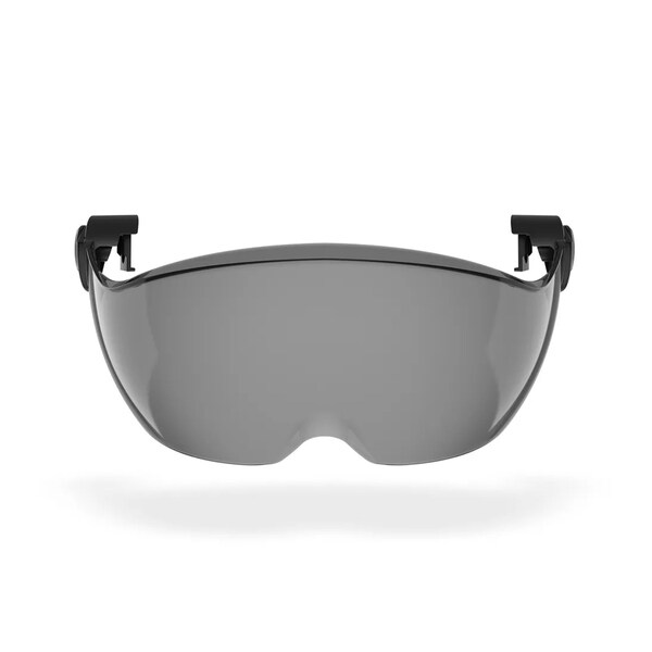 Defender Safety H2-CH Safety Helmet w/ Tinted Visor - Type 2 Class C, ANSI Z89 and EN12492 rated, Red - H2-CH-04DV
