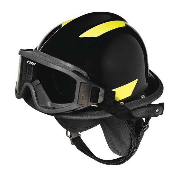 Bullard Fire and Rescue Helmet, Yellow, Modern, Thermoplastic, 4 pt Ratchet, Yellow, Fits Hat Size 6-1/2 to 8 - URXYL