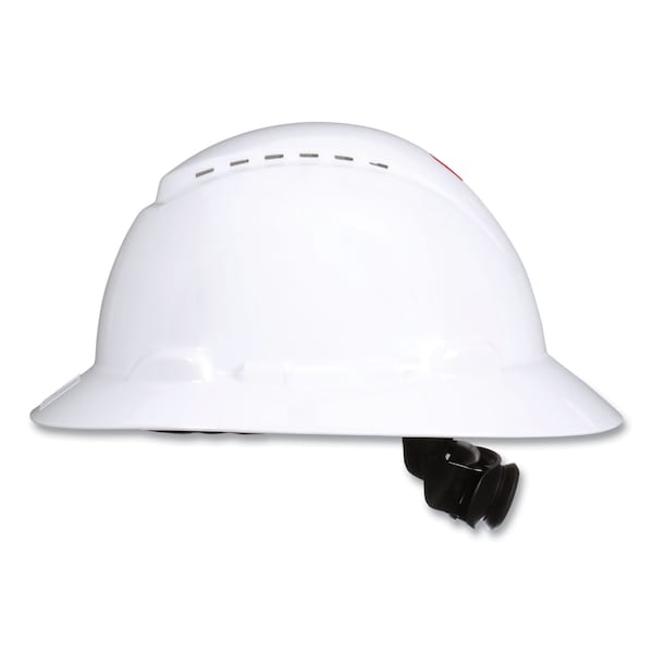 3M SecureFit H-Series Hard Hats, H-800 Vented Hat w/ UV Indicator, White - 7100240028