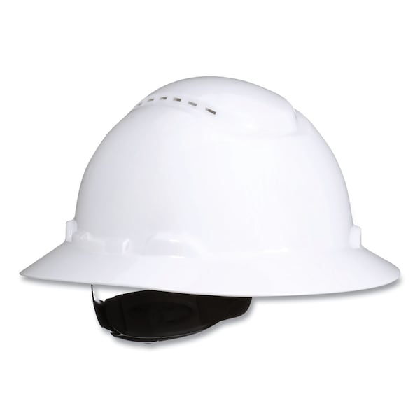 3M SecureFit H-Series Hard Hats, H-800 Vented Hat w/ UV Indicator, White - 7100240028