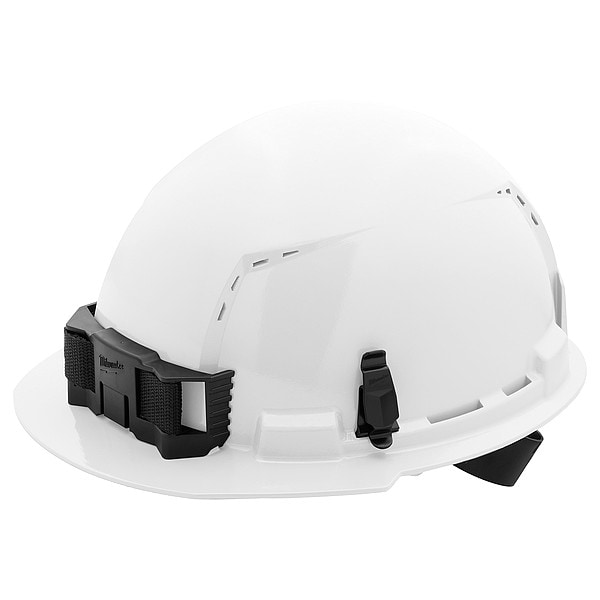Milwaukee Tool BOLT White Front Brim Vented Hard Hat w/4pt Ratcheting Suspension - Type 1, Class C - 48-73-1200