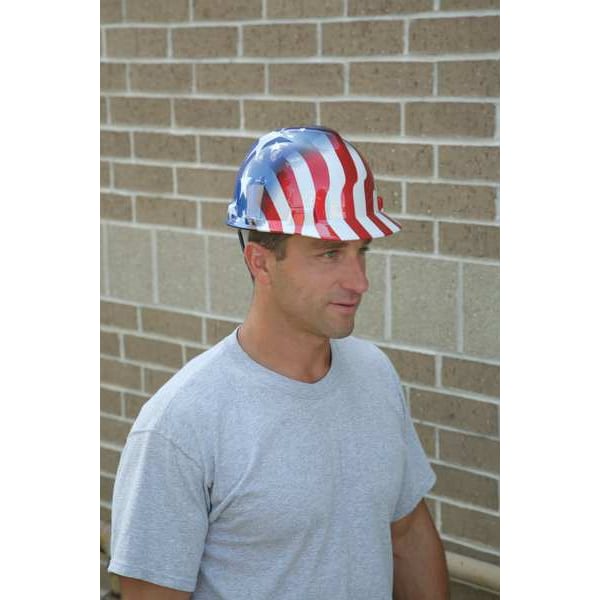 Msa Safety Hard Hat, V-Gard Freedom Series, Polyethylene, 4 Point Ratchet, Type 1, Class E, Red - 10052945