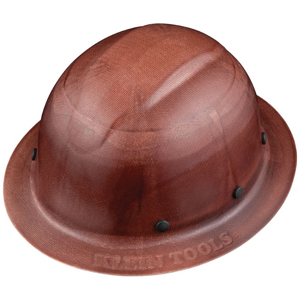 Klein Tools Full Brim Hard Hat, Polymer-Fiber, Nylon, POM, Imitation Wood - 60452