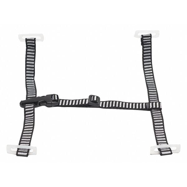 Msa Safety Chinstrap, 4-pt, 3/4" polyester webbing, attaches to suspension, 10 pack - 10124238