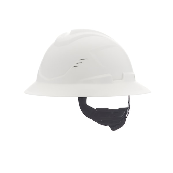 Msa Safety V-Gard C1 Full Brim, Vented, Fas-Trac III, Type 1, Class C, White - 10215828