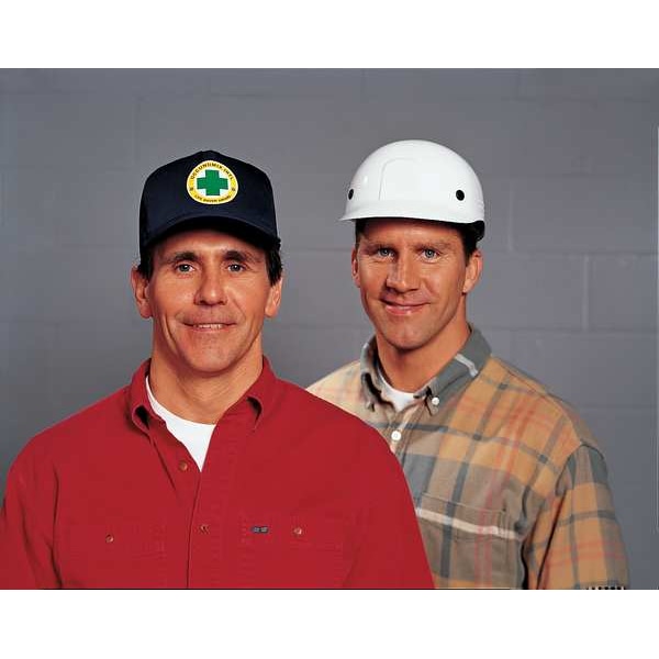 Occunomix Bump Cap, Long Brim Baseball, Polyethylene, Hook-and-Loop Suspension, Navy Blue - V410-B03