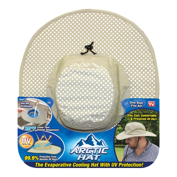 Arctic Hat Arctic Air Evaporative  Cooling Hat Beige One Size Fits Most - AHAT-CD6