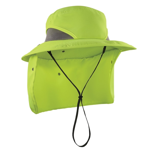 Ergodyne L/XL Lime Ranger Hat - Neck Shade - 8934