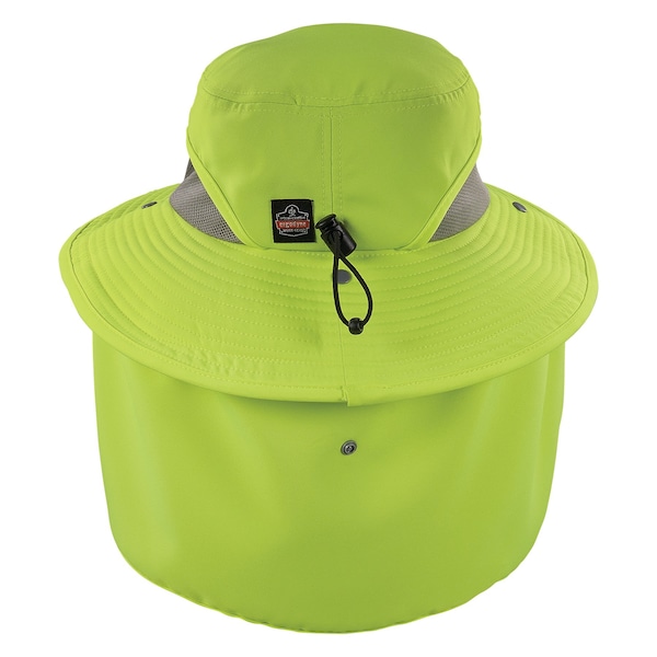 Ergodyne L/XL Lime Ranger Hat - Neck Shade - 8934