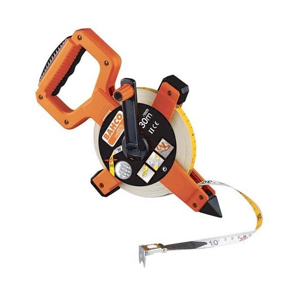 Cinta métrica de grado profesional para construcción SAE y métrica de Bahco, 328' 100M - BAHLTS-100-E