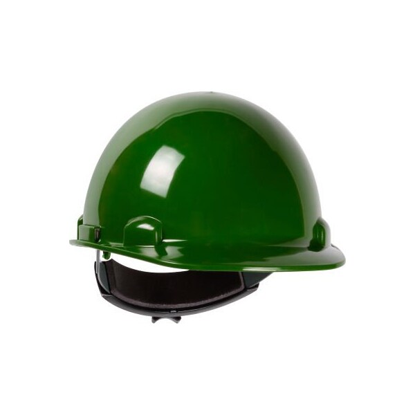 Pip Dynamic Dom Cap Style Dome Hard Hat HDPE Shell, 4-PT Suspension, Rachet Adjustment, Green - 280-HP341R-74