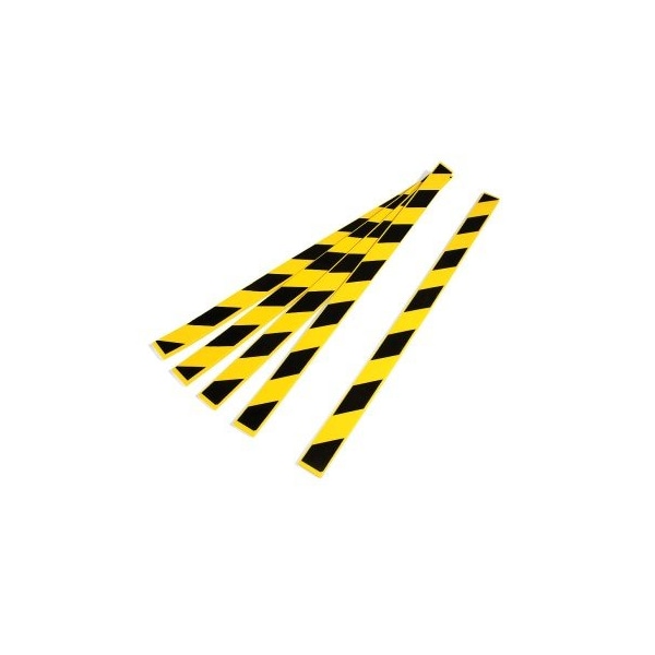 Atlas Kel-Cushion Protective Foam Strip 5 each/bag Black/Yellow 36" L x 2" W x .375" H, 5PK - PLS1324-YB