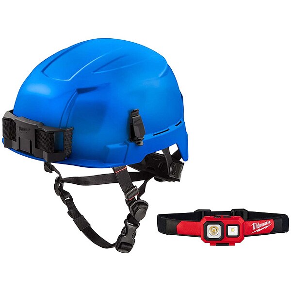 Milwaukee Tool Safety Helmet and Headlamp - 48-73-1305, 2104