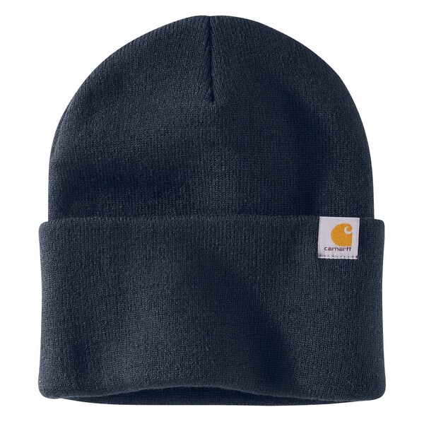 Carhartt Men's AH4597 M Knt Cffd Beanie OS Hats Unassigned Navy - AH4597-M / 104597-NVYOS