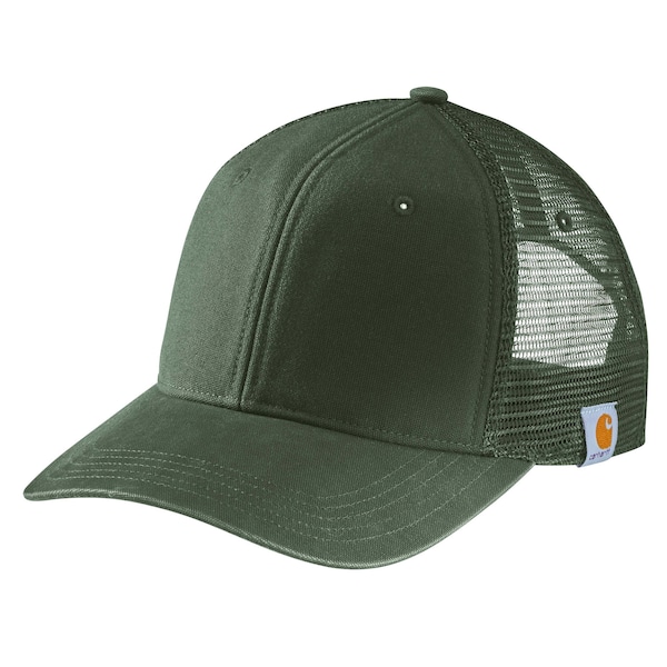 Carhartt Men's AH5298 Canvas Mesh Back Cap OS Hats Unassigned Moss - AH5298-M / 105298-MOSOS