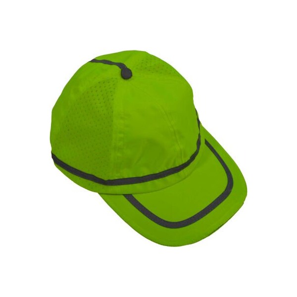 Petra Roc Inc Petra Roc Hi-Visibility Baseball Cap, Polyester Mesh/Oxford, Lime, One Size - LBC-S1