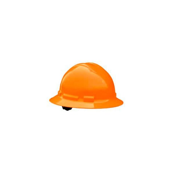 Radians Radians QHR6 Quartz Full Brim Hard Hat, 6 Point Ratchet, Hi-Viz Orange - QHR6-ORANGE-HV