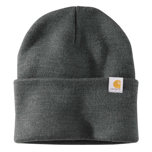 Carhartt Men's AH4597 M Knt Cffd Beanie OS Hats Unassigned Coal Heather - AH4597-M / 104597-CLHOS