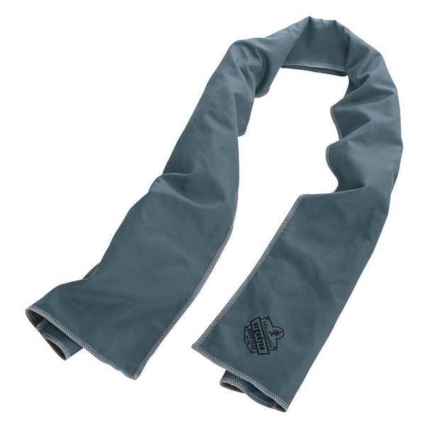 Ergodyne Cooling Towel, Gray, 40-7/8inL x 9-3/4inW - 6602MF