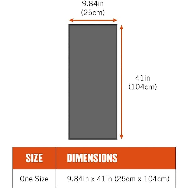 Ergodyne Cooling Towel, Gray, 40-7/8inL x 9-3/4inW - 6602MF