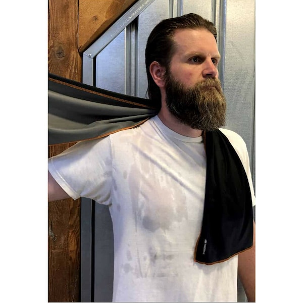 Ergodyne Cooling Towel, Gray, 40-7/8inL x 9-3/4inW - 6602MF