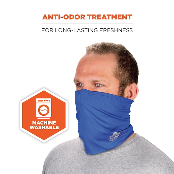 Ergodyne Neck Gaiter 6489, 2 Layer Cooling, Blue, 2XL/3XL - 42153