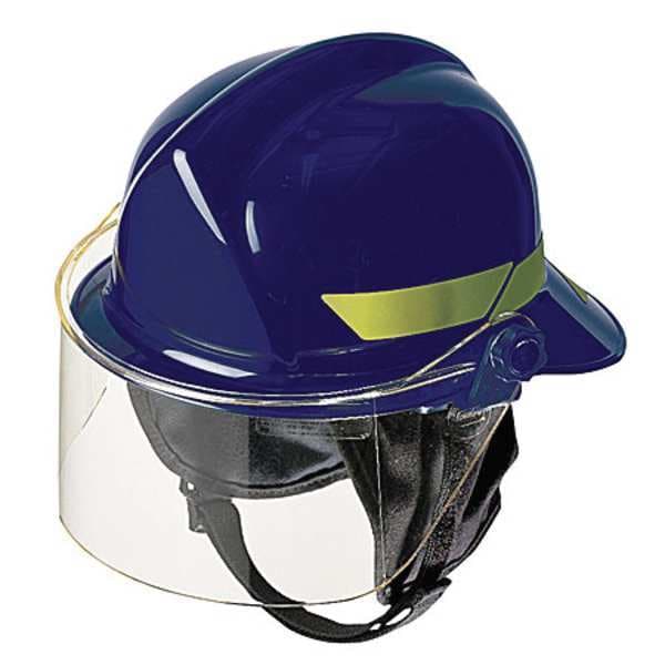 Bullard Fire Helmet, Thermoplastic, 4 pt Ratchet, Blue, Fits Hat Size 6-1/2 to 8 , Modern - LTXBL