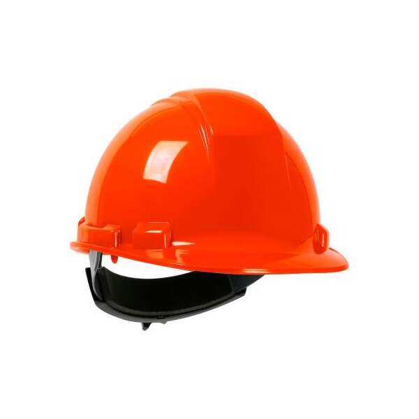 Pip Whistler Cap Style Hard Hat HDPE Shell, 4-Pt Textile Suspension, Wheel Ratchet Adj., Hi-Vis Orange - 280-HP241R-31