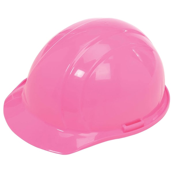 Erb Safety ERBAmericana Hard Hat, 4-Point Pinlock Suspension, Hi-Viz Pink,  - 19769